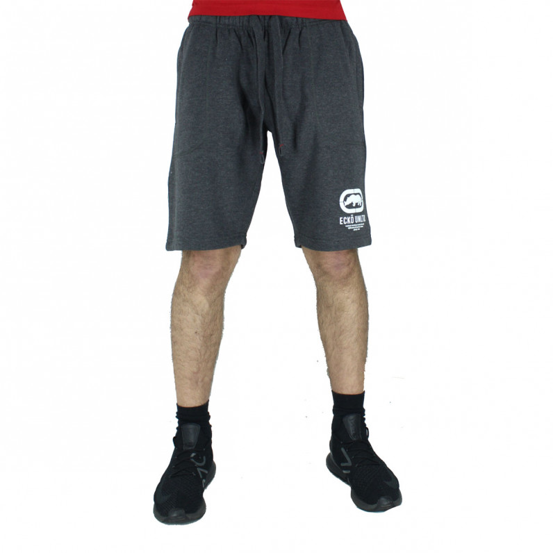 Men's Charcoal Grey Drophead Summer Casual Fleece Shorts