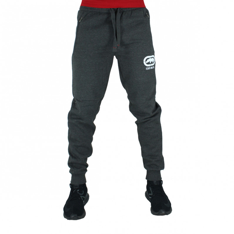 Men's Wraith Charcoal Grey Cotton Jog Pants