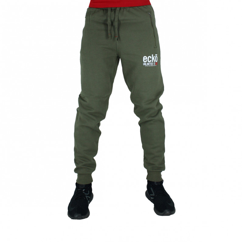 Men's Superfast Olive Cotton Jog Pants