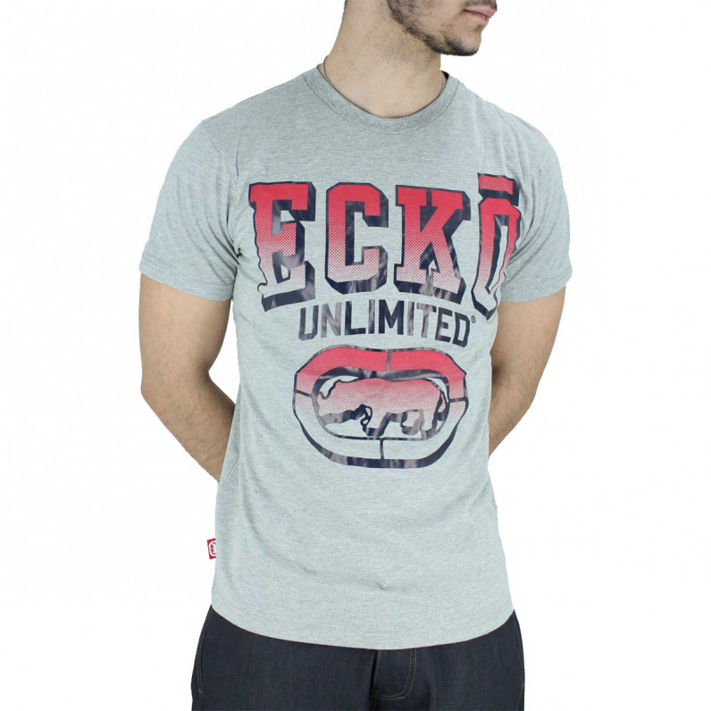 Men's Grey Cotton Transit Short Sleeve T-Shirts