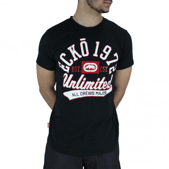 Ecko Unltd Men s Black Cotton Sprinter Short Sleeve T Shirts