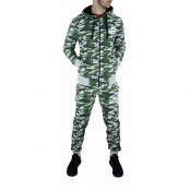 Men's Grey Camouflage Cotton Designer Tracksuit