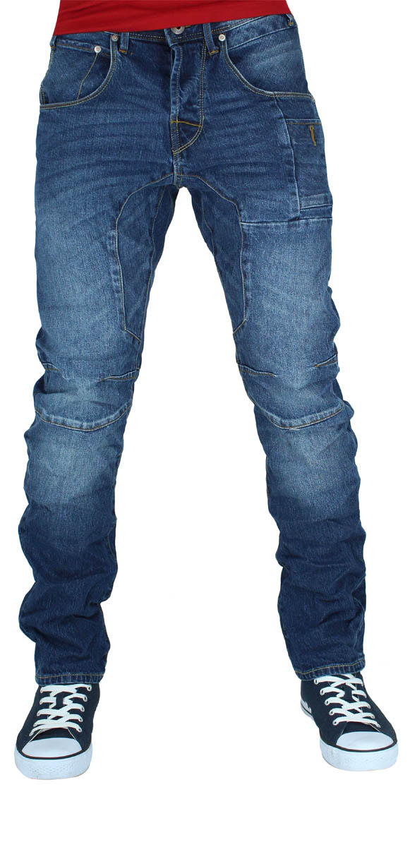 Jack Jones Men s Dark Blue Tapered Anti Fit Denim Jeans