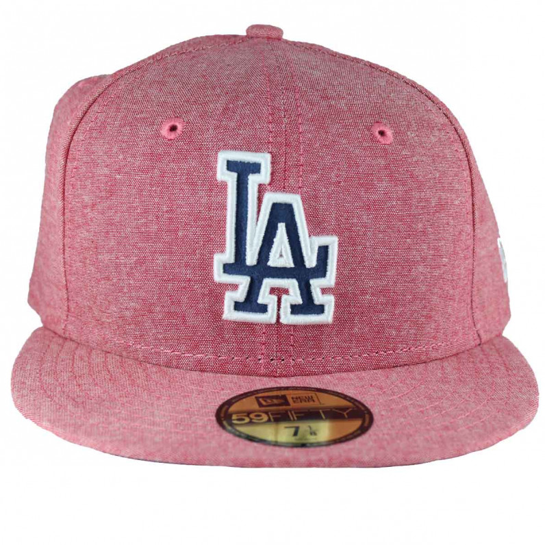 MLB 59Fifty LA Dodgers Cham Suede Fitted Baseball Cap