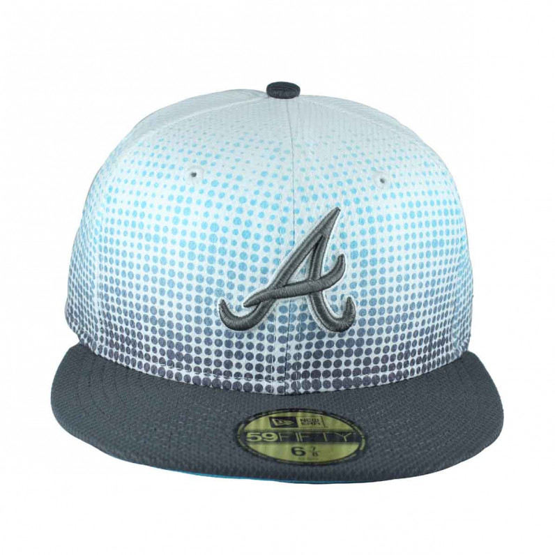 MLB 59Fifty White Blue Atlanta Braves Fitted Baseball Caps