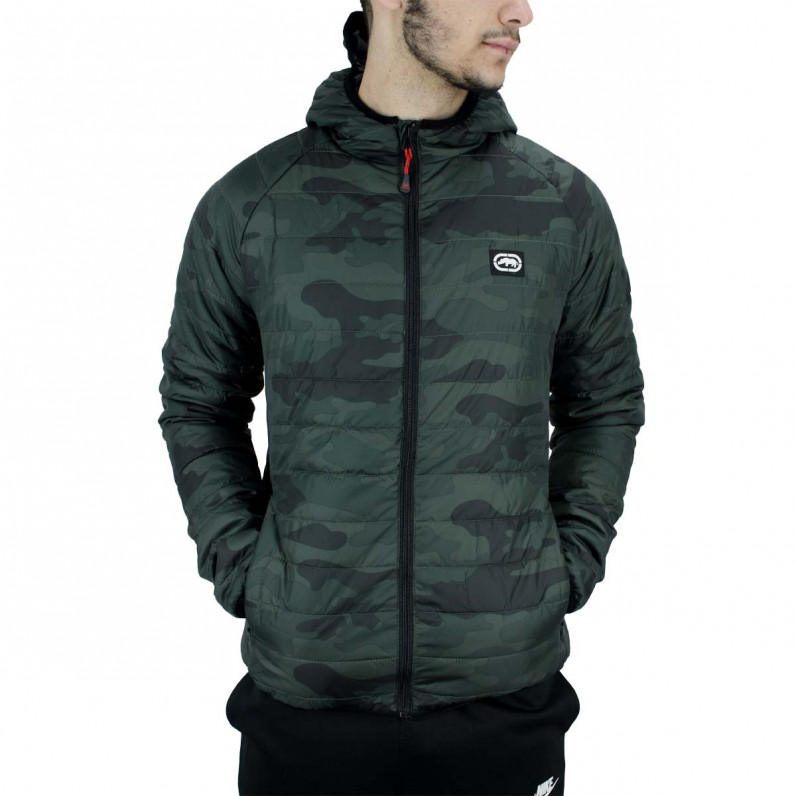 Men's Green Eastway Puffer Padded Quilted Hooded Jacket