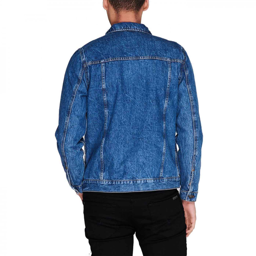 Lee Cooper Men's Stonewash Blue Denim Jacket