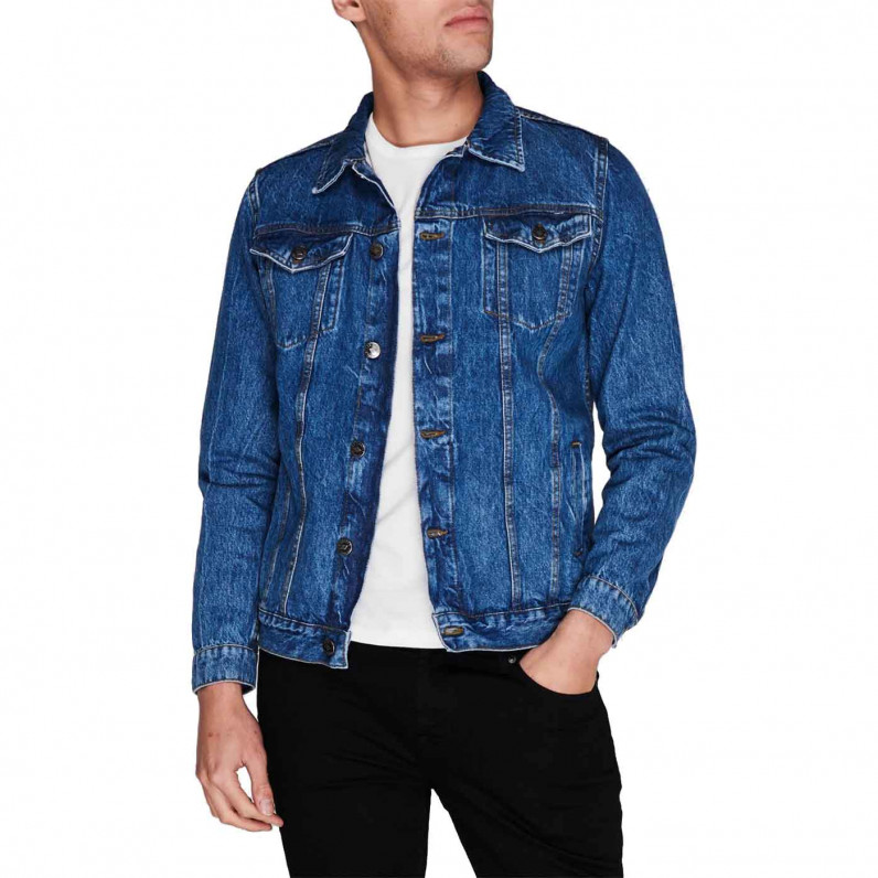 Men's Stonewash Blue Denim Jacket