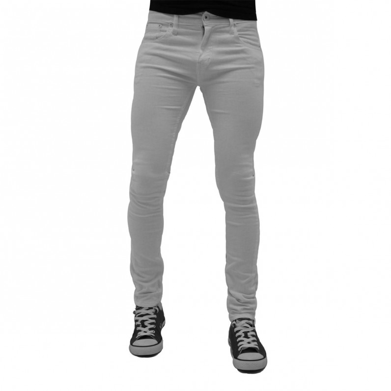 Men's White Super Skinny Fit Denim Jeans