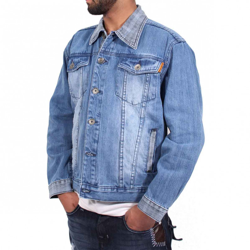 Men's Stonewash Blue Denim Jacket