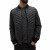 Men's Black Bomber Baseball Quilted Jacket