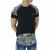 Men's Summer Cotton Black Camouflage Longline T-Shirts