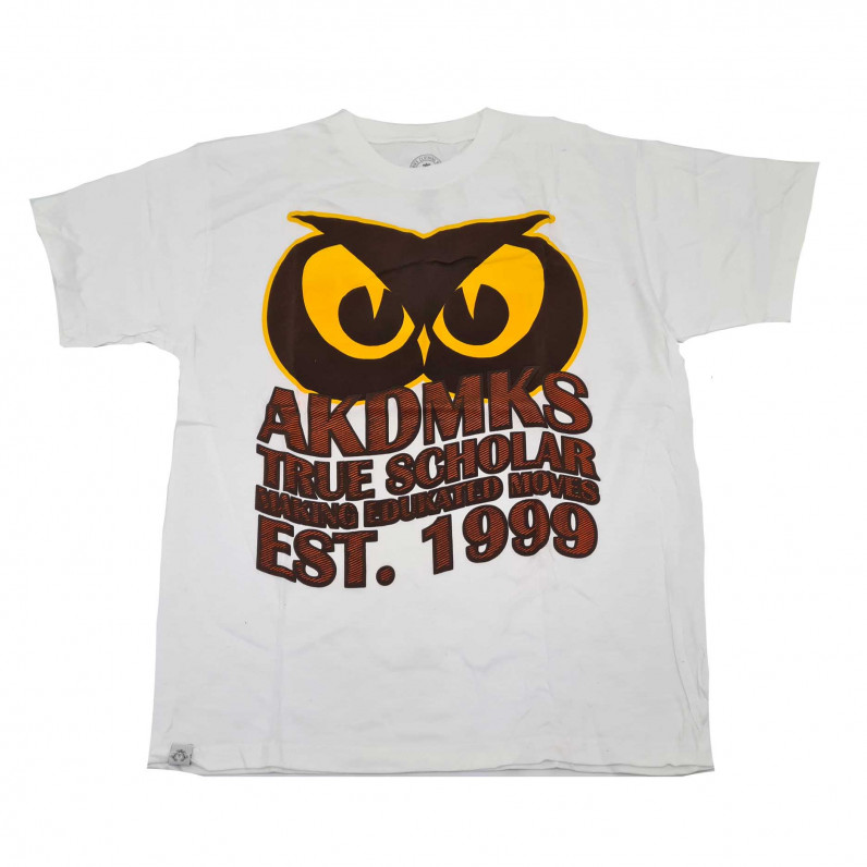 Men's White Cotton Making Educated Moves Summer T-Shirt