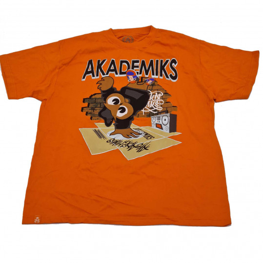 bord Alle det er smukt Akademiks Men's Orange Cotton Radiohead Hip Hop Summer T-Shirt