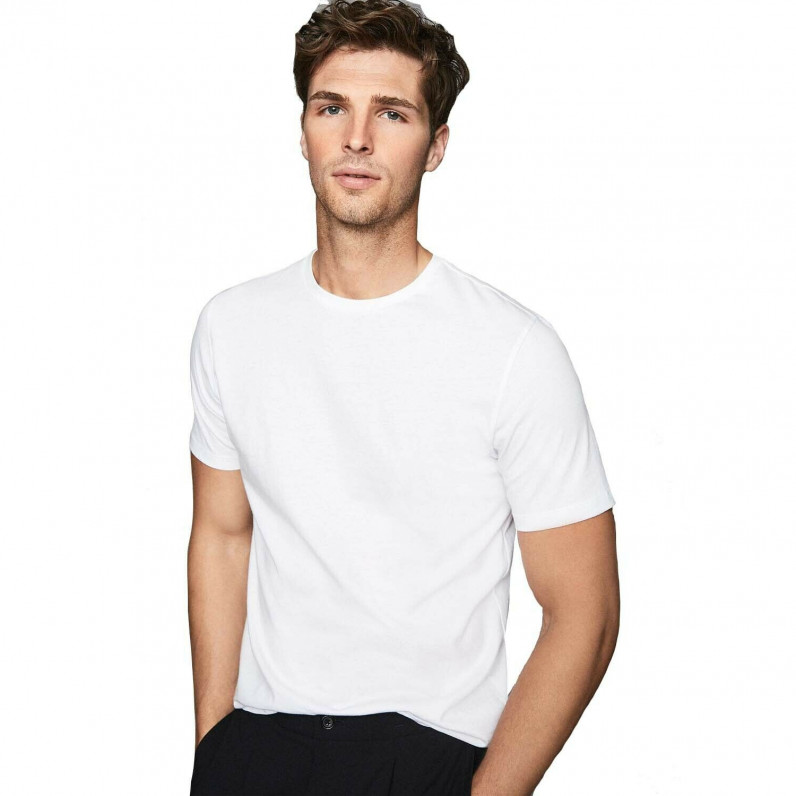 Men's Designer Bless White Summer Cotton Blend T-Shirt