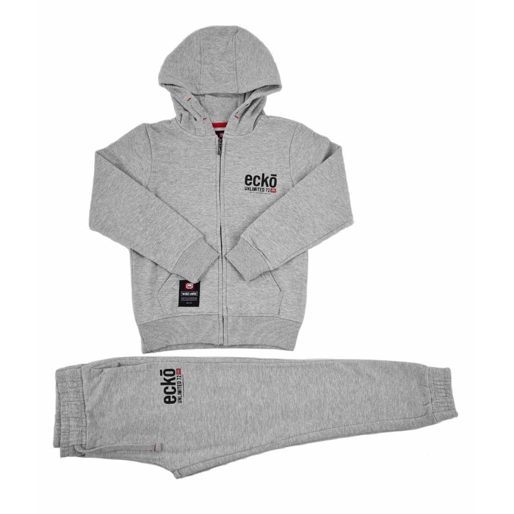 Ecko Unltd Boy s Grey Prestige Urban Cotton Tracksuit