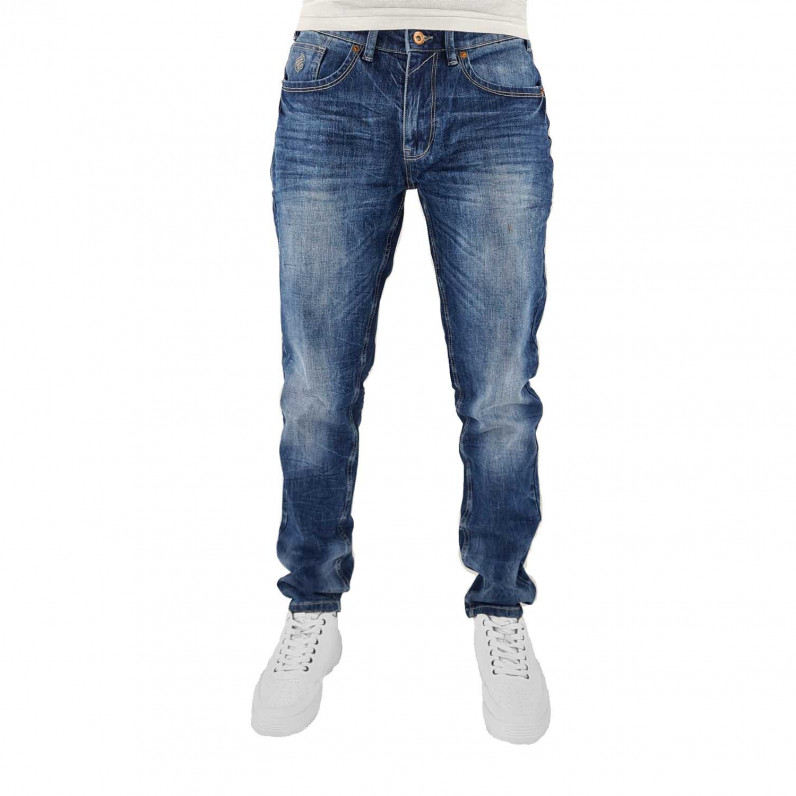 Men's ROC-17 Slim Fit Stonewash Blue Denim Jeans