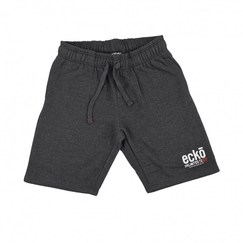 Men's Charcoal Grey Summer Casual Fleece Lusso Shorts