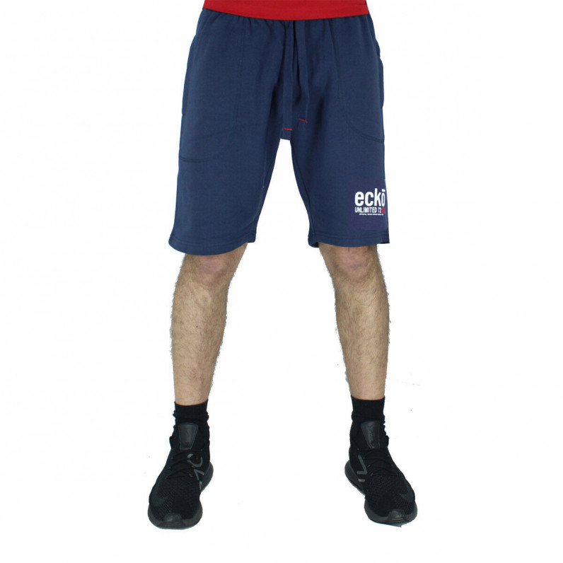 Men's Navy Summer Casual Fleece Lusso Shorts