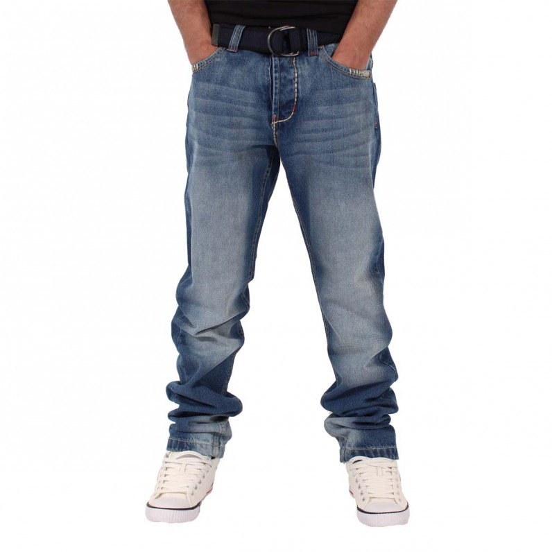 Men's Stonewash Blue Urban Classic Downham Denim Jeans