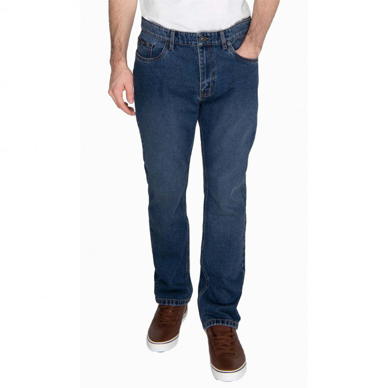 Men's Stonewash Blue Regular Fit Denim Jeans