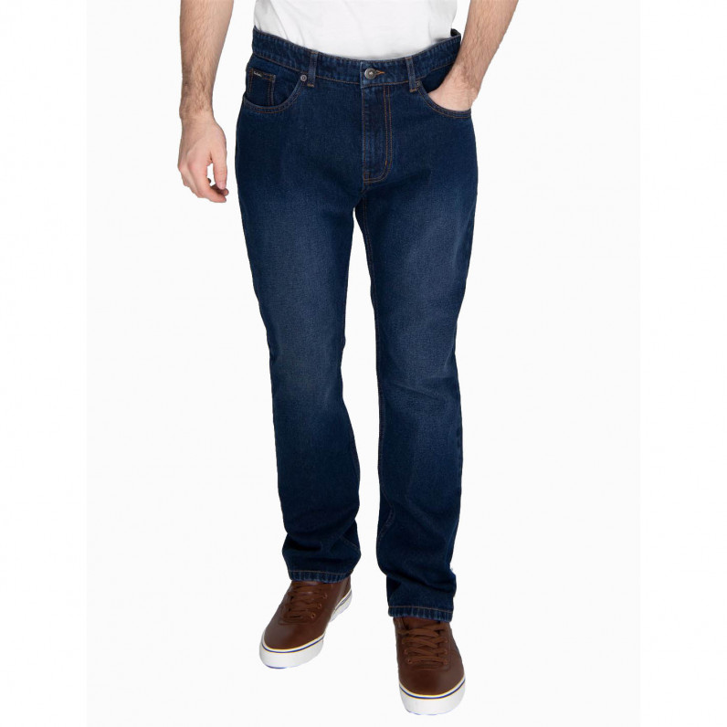 Men's Indigo Wash Regular Fit Denim Jeans