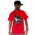 Men's Red Printed Brooklyn SignOut Short Sleeve Cotton T-Shirt