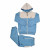 Boy's Unisex SkyBlue Urban Cotton Designer Tracksuit