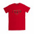 Men's Red Cotton Squared Hip Hop T-Shirt, 3208-3