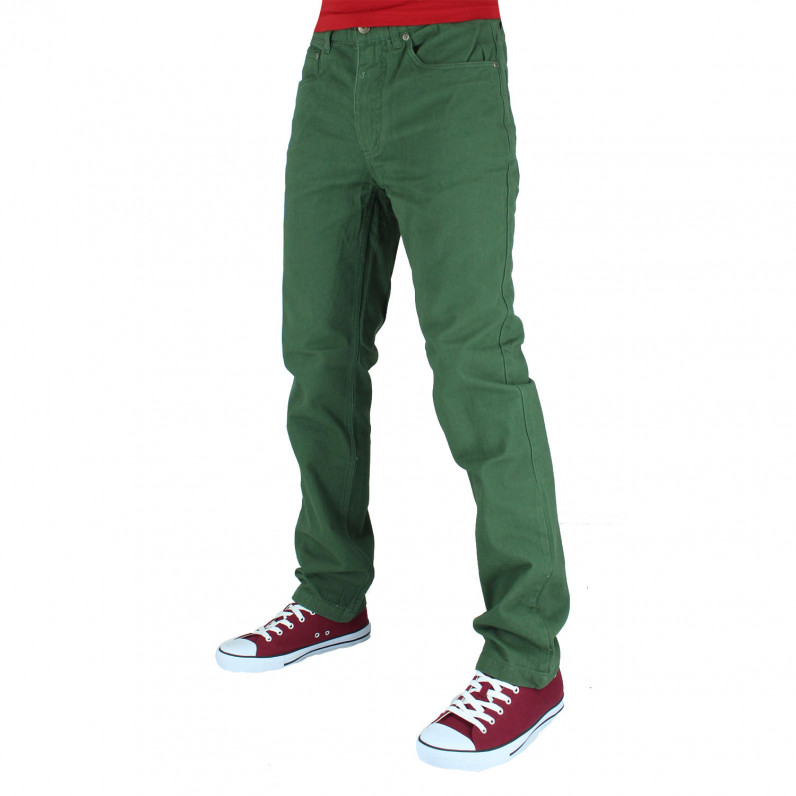 Men's Slim Fit Green Modern Urban Denim Jeans