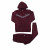 Men's Burgundy Urban Designer Tech Suede Velour Slim Fit Tracksuit