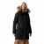 Ladies Black Designer Urban Durable Warm Fur Trim Hooded Winter Artic Parka Jacket