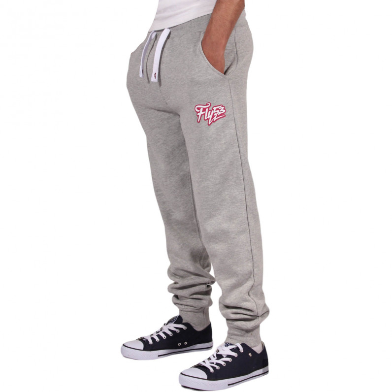 Men's Grey Urban Cotton Designer Printed Jog Pants