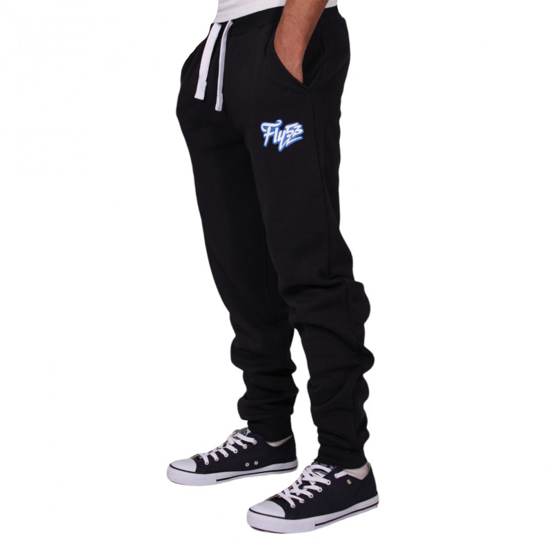 Men's Black Urban Cotton Designer Printed Jog Pants