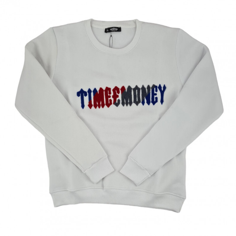 Men's Urban White Trap Designer Star Crew Neck Cotton Sweatshirt