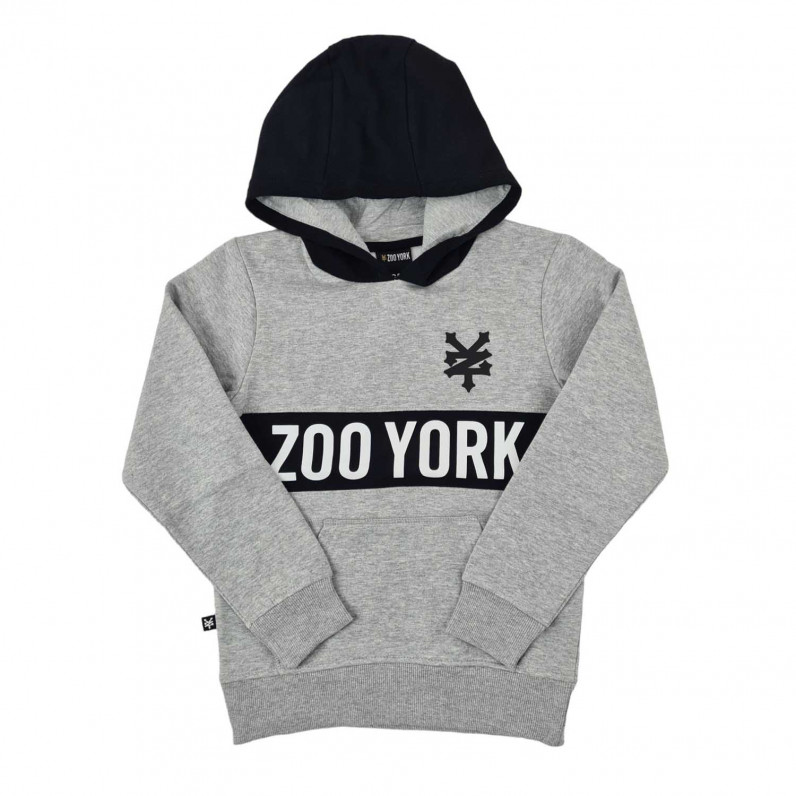 Grey Goofy Kids Overhead Hoodie Boys Girls Hooded Sweatshirt