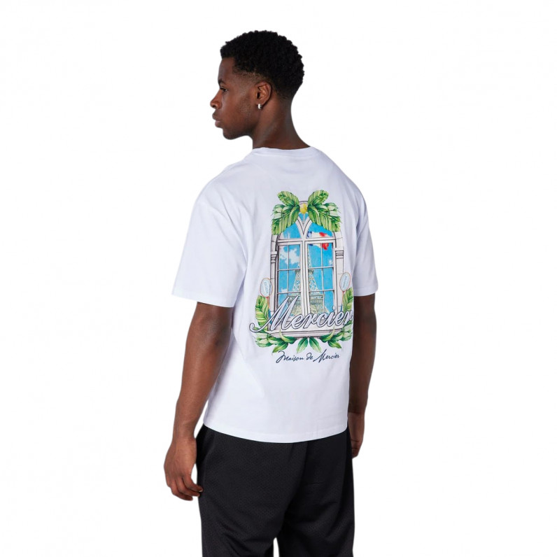 Men's Balcony Graphic T-Shirt 100% Cotton 220 GSM | Embroidered Urban Streetwear