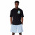 Men's Balcony Black Graphic T-Shirt 100% Cotton 220 GSM | Embroidered Urban Streetwear