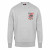 Men's Sweatshirt – Grey Regular Fit Crewneck Jumper – Cotton Blend Streetwear Top Brooklyn