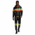 Mens Rasta Stripe PU Tracksuit &ndash; Zip Hooded Streetwear Set
