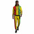Men&rsquo;s Rasta Stripe Tracksuit &ndash; Zip Hoodie & Jogger Set
