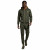 Men&rsquo;s Geometric Pattern Tracksuit &ndash; Slim Fit Olive Hoodie & Joggers