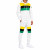 Men's Jamaican Colour Block Hooded Tracksuit &ndash; Slim Fit | White | S&ndash;5XL