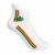 Rasta Ankle Socks | Soft Cotton Blend | Jamaican-Inspired Casual Socks | UK Size 6&ndash;11