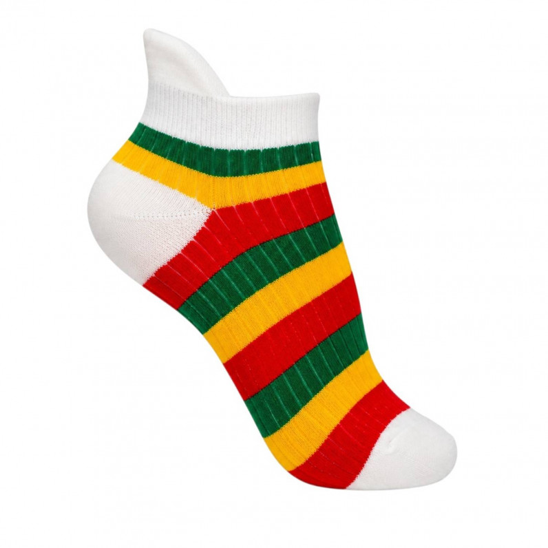 Rasta Ankle Socks | Soft Cotton Blend | Jamaican-Inspired Casual Socks | UK Size 6&ndash;11