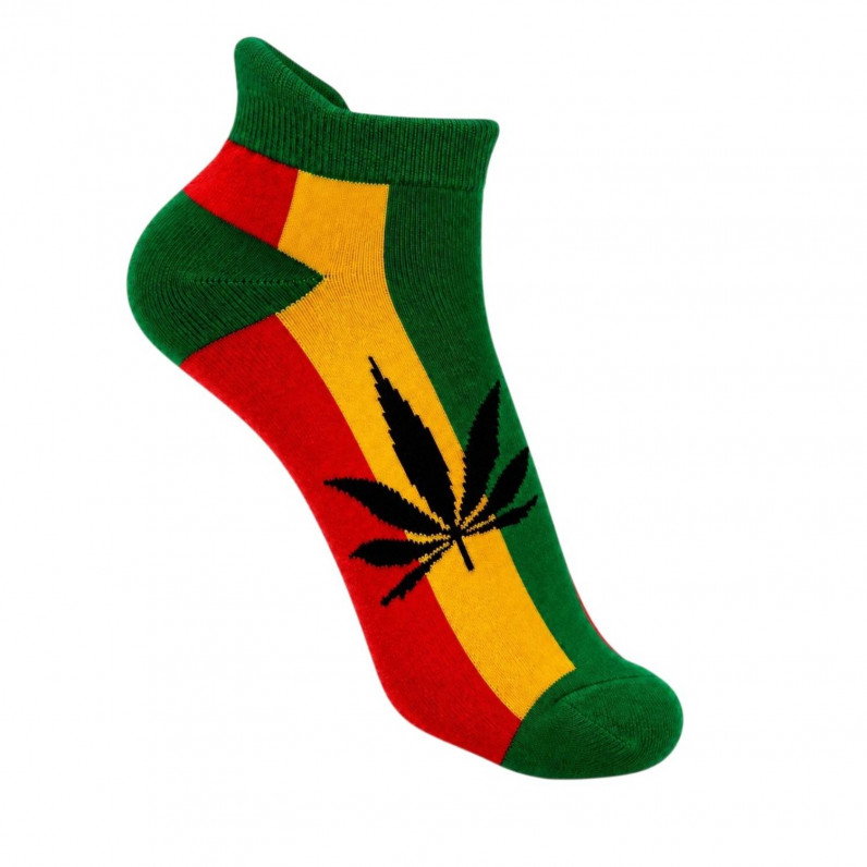 Rasta Ankle Socks | Soft Cotton Blend | Jamaican-Inspired Casual Socks | UK Size 6&ndash;11
