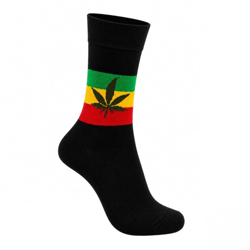 Rasta Crew Socks | Soft Cotton Blend | Men's & Women's Everyday Casual Socks | UK Size 6&ndash;11