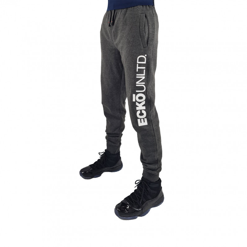 Men's Charcoal Grey Basecore Cotton Blend Jog Pants | Casual Streetwear Joggers