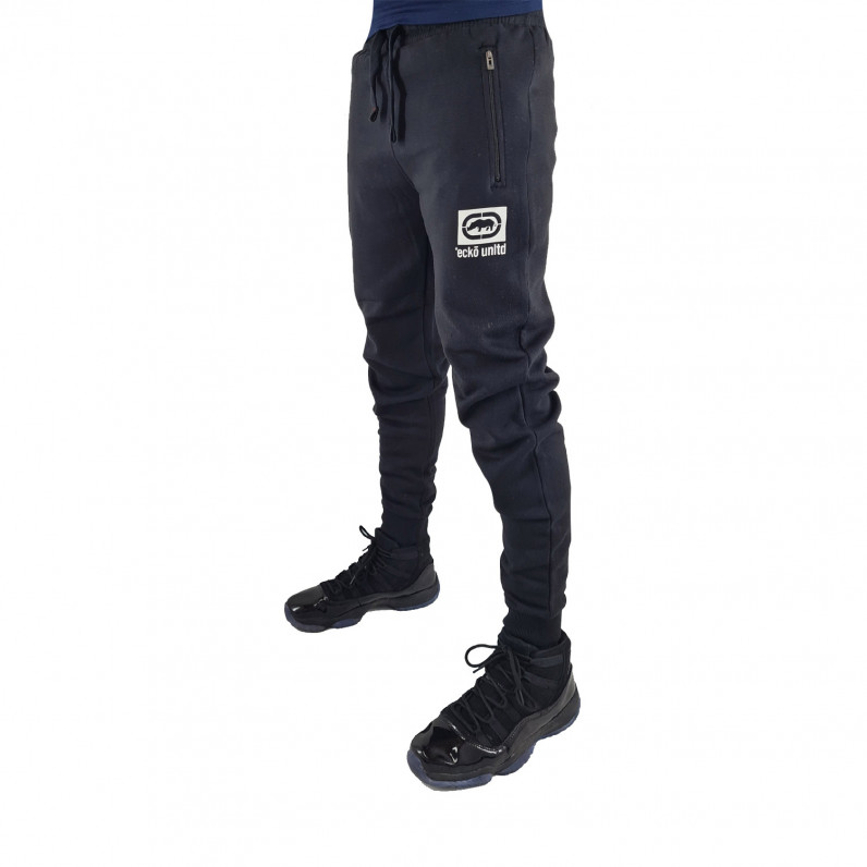 Men's Black Ducatti Cotton Blend Jog Pants | Casual Streetwear Joggers