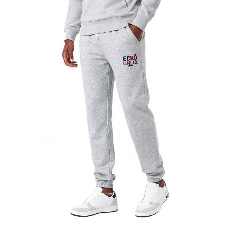 Men's Autodrome Grey Cotton Blend Jog Pants | Casual Streetwear Joggers